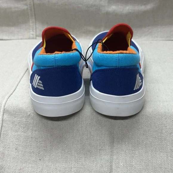 Aldi Gear Multicolor Canvas Slip-On Shoe Flats Size 8 Aldi Logo Fall 2023 - Picture 3 of 4